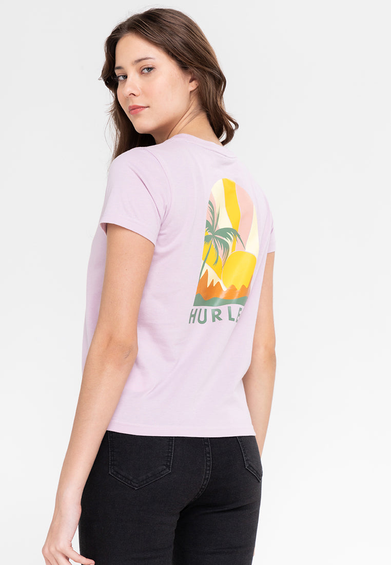 Ladies Hurley Lavender Graphic Tee