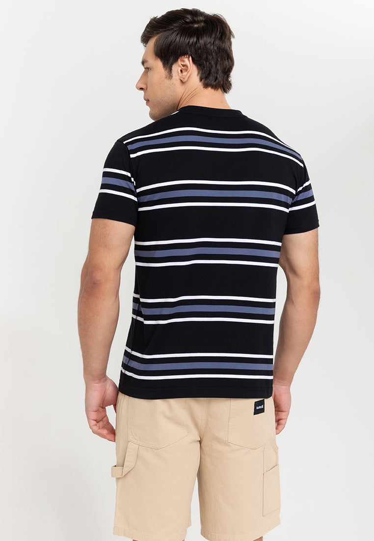 Hurley Men's Black Striped Tee