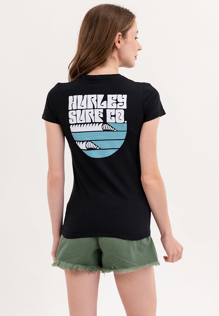 Hurley Surf Co. Ladies Black Tee