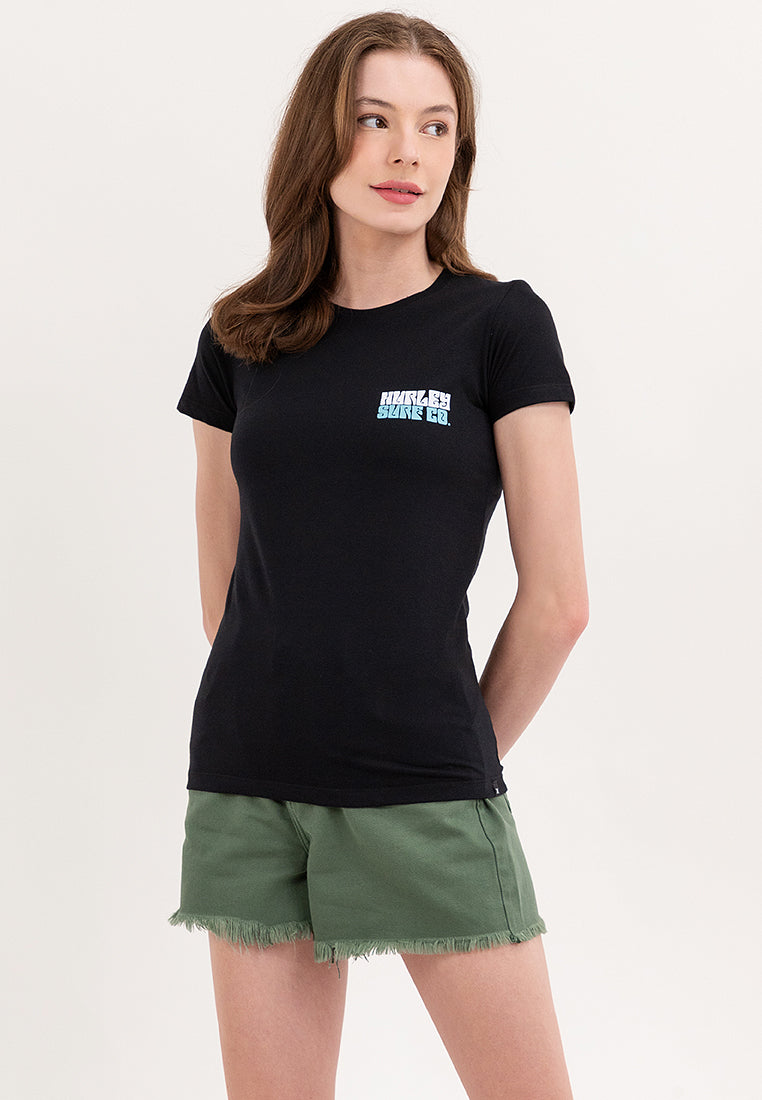 Hurley Surf Co. Ladies Black Tee