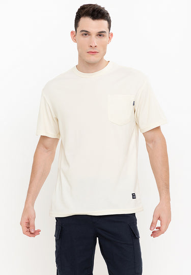 Hurley Men's Cream Loose Pocket Tee