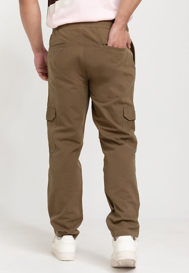 Men's Olive Twill Cargo Pants