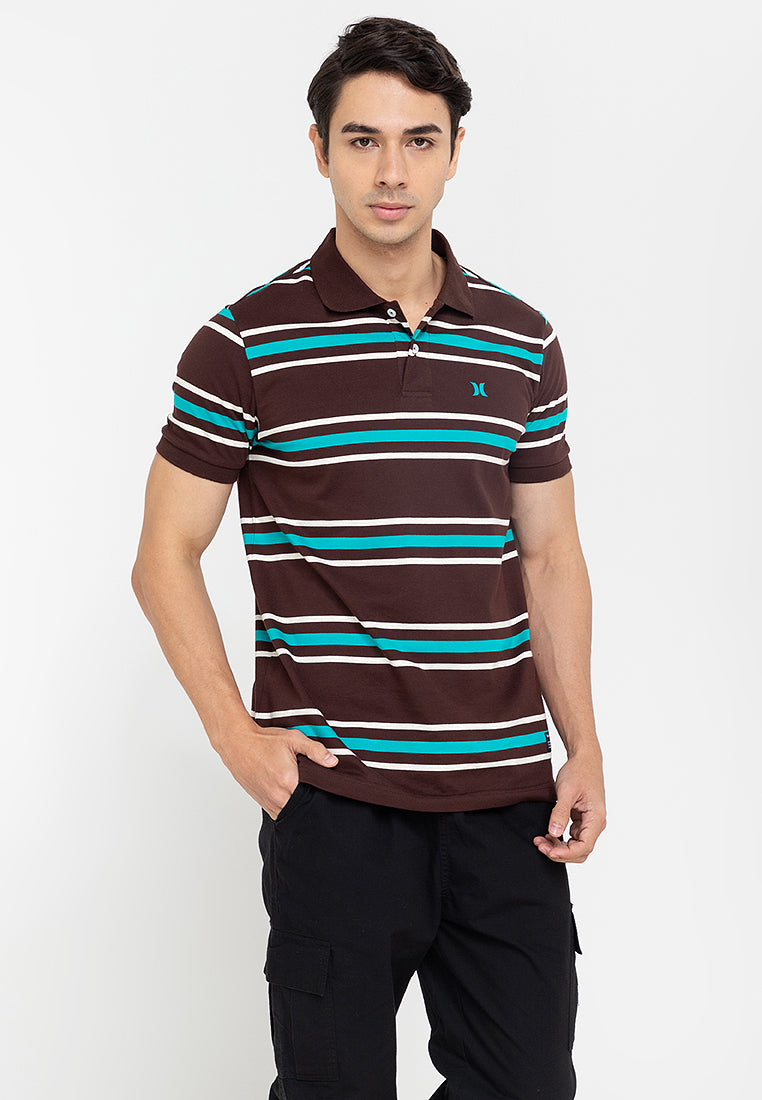 Hurley Men's Striped Poloshirt