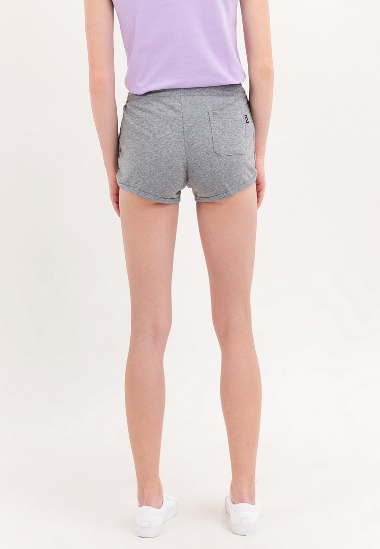 Hurley Top Dye Gray Hibiscus Ladies Jersey Shorts