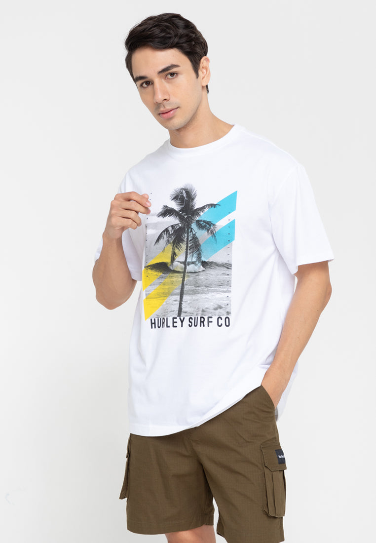 Men's Hurley White Hi-Den Graphic Tee