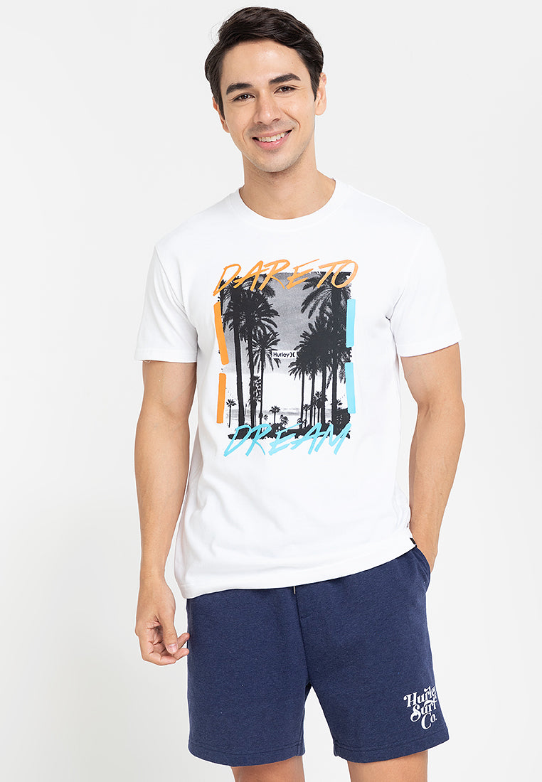 Men's Hurley White Hi-Den Graphic Tee